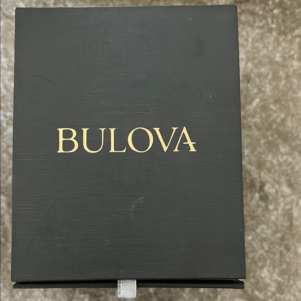 Bulova Luxury Black and Gold Box